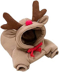 Warm Dog Winter Clothes Cute Fruit Dog Coat Hoodies Fleece Pet Dogs Costume Jacket for French Bulldog Chihuahua Ropa para Perro(Coffee,XL)