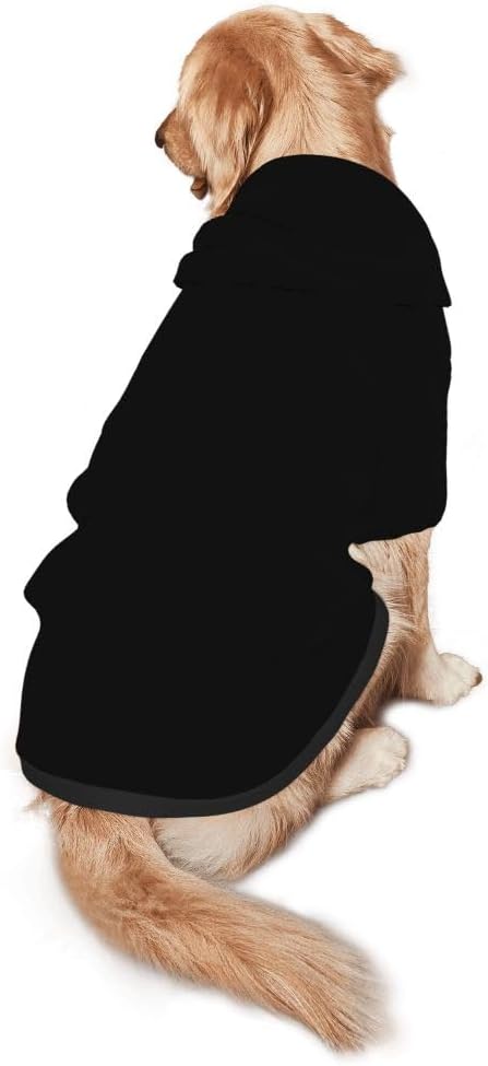 Custom Dog Hoodie Personalized Photo Text Logo Name Dog Clothes, Soft & Warm for Puppy Sweatshirt Hooded for Small Medium Large Dogs Girl/Boy Cats/Kitten, 1PC, Blank Black, XXL