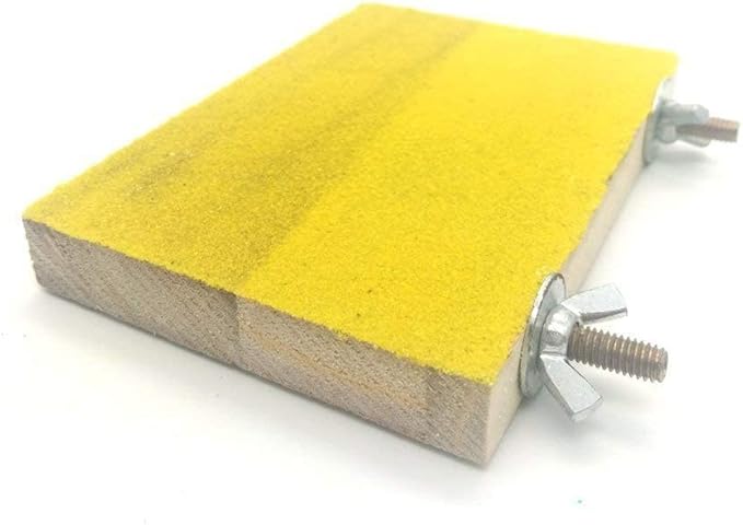 Litewoo Bird Perch Grinding Stand for Bird Parrot Budgie Parakeet Cockatiel Conure Lovebird Finch（3.5" x 5.1"）