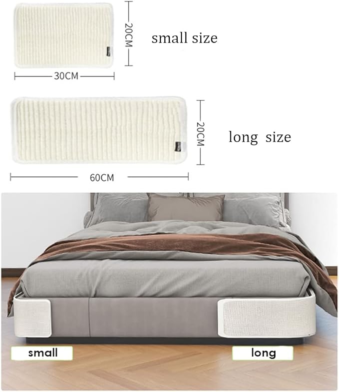 HAOZAIKEJI Cat Scratcher Mat Sofa Protector Natural Sisal Cat Scratching Mat Cat Scratch Couch Cover Heavy Duty Couch Guard Scratch Pad for Grinding Claws Protecting Furniture (Thicken Beige Long)