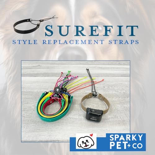 Replacement GPS eCollar with Adjustable Bungee, Multi-Hole Design, and Secure Toggle Closure for Small Dogs (Reflective Red, Small Neck)