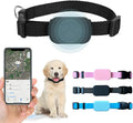 PawsPath Pet GPS Tracker Collar, Unlimited Range Waterproof Anti-Lost Device Smart Locator for Dogs and Cats, Apple iOS FindMy Compatible, Black, Medium