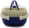 KAMEIOU Blue Small Animal Carrier for Guinea Pig, Sugar Glider, Hamster, Hedgehog, Chinchillas, Rat, Snakes - Portable, Lightweight, Breathable - Travel, Outdoor, Home Use