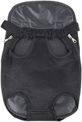 Leconpet Pet Carrier Backpack, Legs Out Adjustable Pet Front Cat Dog Carrier Backpack, Easy-Fit Dog Travel Backpack Carrier for Hiking Camping for Small Medium Puppies Cats (XL, Black)