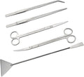 LILYS PET Stainless Steel Aquarium Tank Aquatic Plant Tools Sets (5 in 1)