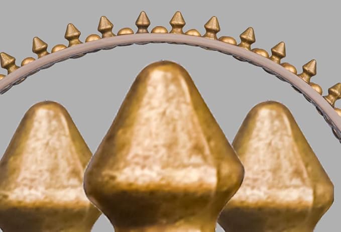 Spiked Dog Collar Soft Pu Leather Mushrooms Rivet Spike Studded Puppy Adjustable Pet Collars for Small Breeds (S, Brown2)