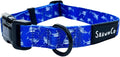 ShawnCo Dream Walk Dog Collar- Premium, Adjustable and Comfortable Pet Collar for Small, Medium, Large and Extra Large Dogs (White Sharks,L)