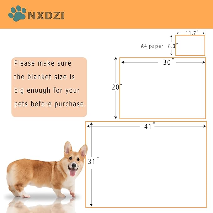 Dog Blankets for Medium Large Dogs, 3 Pack Pet Blanket Washable 41" x 31", Fuzzy Soft Puppy Throw Cover for Kennel Crate Bed