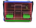 MANON ROSA Bird Cage Cover Birdcage Curtain - Enhanced Privacy Safety Comfort for Parrots Cockatiels Lovebirds Budgerigar Finch Canary Parakeet (S(15.4" L x 11.8" W x 11.8" H),Blue)