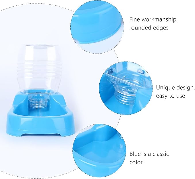 POPETPOP Automatic Pet Feeder, Plastic, Suitable for Cats and Dogs, Multiple Pets