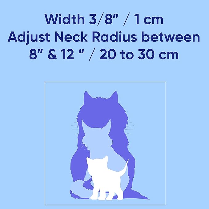 Pawtitas Glow in The Dark Cat Collar with Breakaway Safety Buckle & Bell Adjustable Kitten Collar, Pink