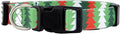 Native Pup Christmas Dog Collar- Winter Holiday Collars for Pets- Xmas Gift for Puppy- Santa, Reindeer, Snowman, Candy Cane, Red Green- Girl Boy- Small, Medium, Large Breeds (Christmas Tree, Large)
