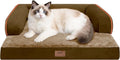 Small Dog Bed and Cat Sofa Waterproof Orthopedic Dog Beds for Small Dogs Cat Bed Comfy Pet Couch Sofa Beds with Washable Removable Cover & Non-Slip Bottom