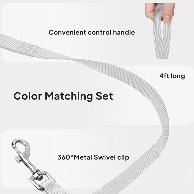 PetiFine Cat Harness and Leash Set,Escape Proof Kitten Harness Reflective,Soft Lightweight Puppy Harness for Walking and Travelling(XXS, Grey)