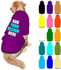 Customized Dog Hoodie with Name Logo Personalized Text Soft & Warm for Puppy Sweatshirt Hooded for Small Medium Large Dogs Girl/Boy Cats/Kitten, MediumPurple, M