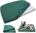 Dog Bed Cover Waterproof Replacement Machine Washable Covers for 30x20 Inch Dog Bed Heavy Duty Scratch Resistant Mattress Protector Pet Bed Cover Only Dark Green