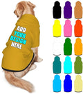 Custom Dog Hoodie Personalized Photo Text Logo Name Dog Clothes, Soft & Warm for Puppy Sweatshirt Hooded for Small Medium Large Dogs Girl/Boy Cats/Kitten, Goldenrod, XL