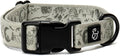 Lucy & Co. Dog Collar - Durable Lightweight Designer Collar for Pets - Adjustable Metal Safety Buckel. - Green Outdoor Plaid - Large
