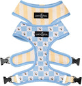 Lucy & Co. Bumbling Around Reversible Dog Harness, Adjustable Comfort Fit with Dual Leash Attachments, Large
