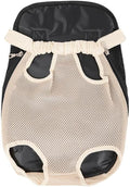 Leconpet Pet Carrier Backpack, Legs Out Adjustable Pet Front Cat Dog Carrier Backpack, Easy-Fit Dog Travel Backpack Carrier for Hiking Camping for Small Medium Puppies Cats (XL, Cream)