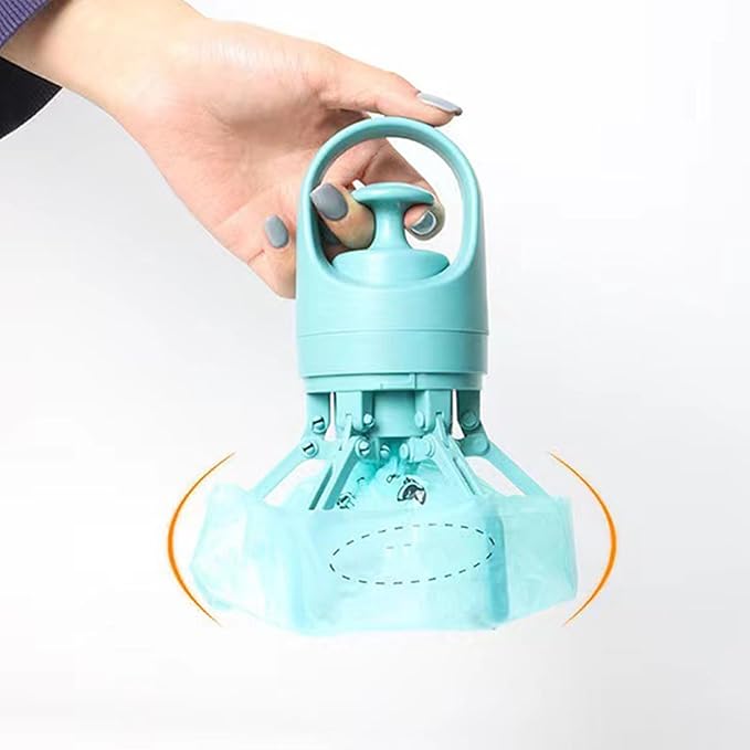 Pooper Scooper for Dog, Portable Dog Poop Holder with Waste Bag Pouch, Sanitary Pet Waste Picker Upper with Claw Pickup Tool, Small & LargeDogs Poop Scoop, Travel Pet Accessories for Walking