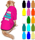 Custom Dog Clothes with Photo Name Logo Personalized Dog Sweaters for Small Medium Large Dogs Breathable Warm, DeepPink, XL