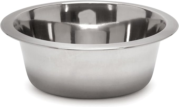 Jeffers Pet Standard Weight Stainless Steel Bowls for Dogs, Cats, Puppies, Kittens, Food & Water, Durable Feeding Dish, Travel, Camping, Indoor Outdoor Use, Dishwasher Safe - 3 Quart 12 Pack