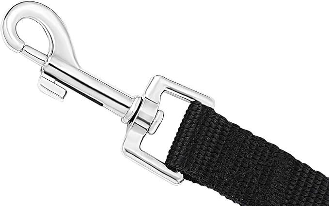 AMAGOOD Dog/Puppy Obedience Recall Training Agility Lead-15 ft 20 ft 30 ft 50 ft Long Leash-for Dog Training,Tie Out,Play,Safety,Camping (30Feet x 1Inch, Black)