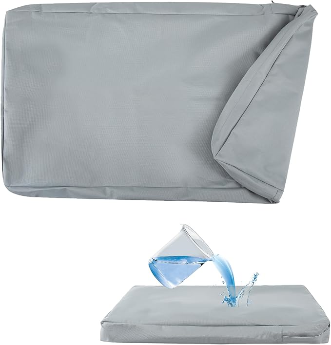 Waterproof Dog Bed Cover Replacement for 42 Inch Wire Crates, Heavy Duty Oxford Fabric Pet Bed Sleeve with Zipper, Washable & Durable Mattress Protector for Puppy, 40" L x 27" W x 4" H (Cover Only)