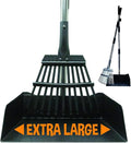 Bodhi Dog Pooper Scooper for Large Dogs - Heavy Duty Metal Poop Scoop w/Long Handle Tray & Rake - Dog Poop Scooper for Yard, Grass, Street, Gravel & Outdoor Areas - Pet Waste Cleanup Tool