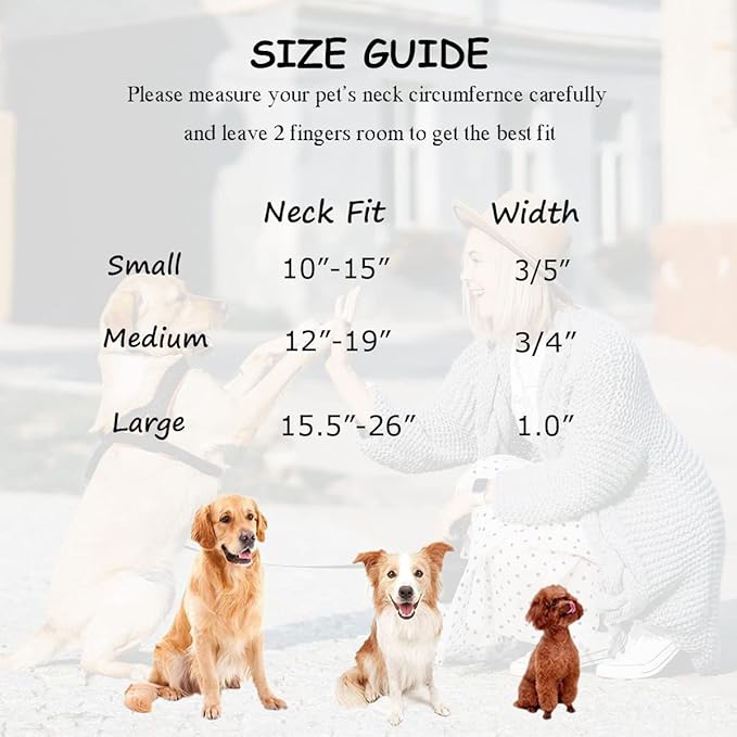 Soft Cotton Dog Collar with Metal Buckle Adjustable Heavy Duty Comfy Corduroy Collars for Small Medium Large Dogs,Blue,Medium
