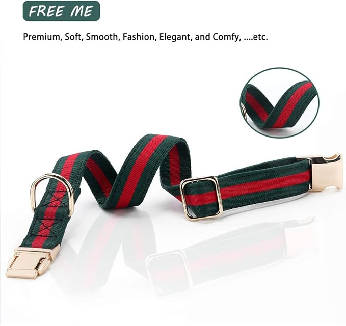 Premium Dog Collar, Cute Dog Collars Luxury Style, Durable Pet Collars with Metal Buckle Safety for Medium Dogs