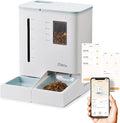 iPettie FW54 5G/2.4GHz WiFi Automatic Feeder and Waterer 2-in-1 Set for Pets, 300 oz Large Capacity for 2 Weeks, Perfect for Working Parents