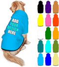 Personalized Dog Hoodie Customized with Name Photo Pet Warm Sweater Hoodie for Medium Large Dogs & Cat Puppy, SkyBlue, M
