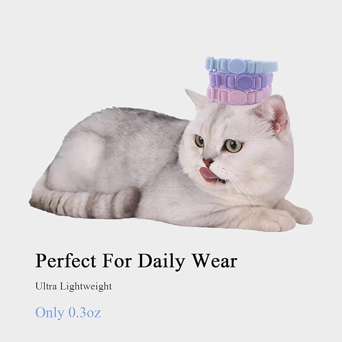 Breakaway Cat Collar with Bell, Safety Buckle Kitten Collar, Elastic Strech Quick Release, Adjustable Lightweight Collars for Girl Boy Cats, Pet Supplies, Accessories, Gifts Rose Red