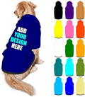 Customized Dog Hoodie with Name Logo Personalized Text Soft & Warm for Puppy Sweatshirt Hooded for Small Medium Large Dogs Girl/Boy Cats/Kitten, Navy, XXL