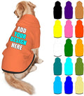Customized Dog Hoodie with Name Logo Personalized Text Soft & Warm for Puppy Sweatshirt Hooded for Small Medium Large Dogs Girl/Boy Cats/Kitten, Coral, M