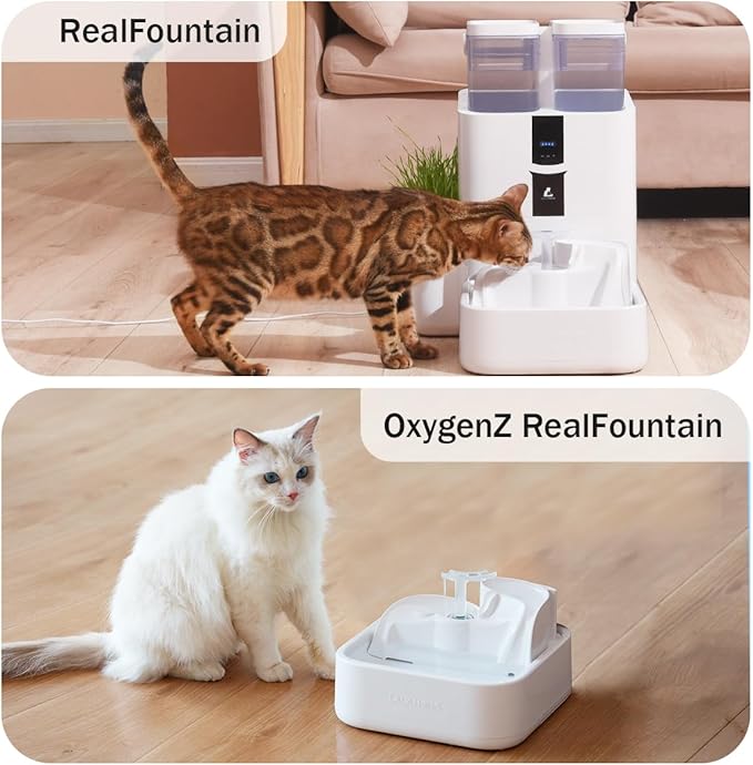 Cat Water Fountain Filter Sponge Replacement Foam Filters Compatible with Automatic Pet Water Dispenser 6-Pack, Upgraded Thicker Filter Fine Filtration for Smart Bowl with Cleaning Brush