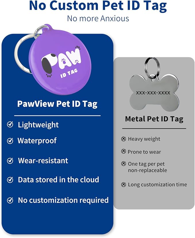 Reflective Dog Collar for Large Dogs with Dog Tags Personalized & Quick Release Buckle, Adjustable and Comfortable Nylon Pet Collar, Purple