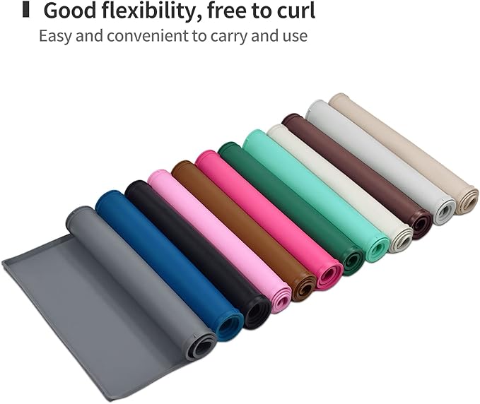 Dog Food Mat,Silicone Waterproof Food Tray,Non Slip Pet Bowl Mats Placemat,0.6" Raised Edge,Suitable for Most Small and Medium Sized Pets,18.5" x 11.5"