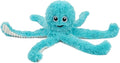 Best Pet Supplies Interactive Squeaky Dog Chew Toy, Ideal Dog Toys for Chewers, Small, Medium & Large Dogs, and Fetch Lovers - Octomutant (Turquoise), Large