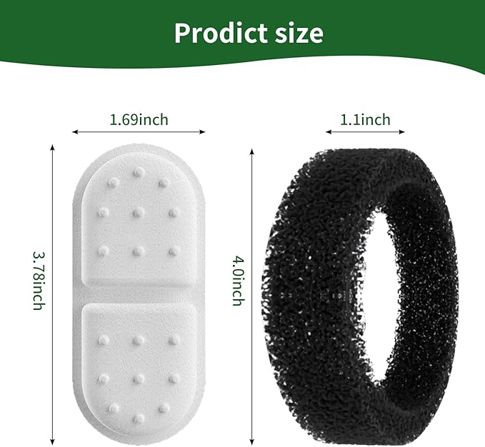 Cat Water Fountain Filters, APAUK 4 Pack Replacement Filters & Sponges,Only Applicable to APFSS-3201