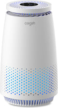 Air Purifiers for Home Bedroom, 3-in-1 HEPA Filter for Pets Dander Dust Pollen Smoke Odors, Quiet Air Cleaner with Sleep Mode, 12H Timer, Night Light, Aromatherapy, Safety Lock, White