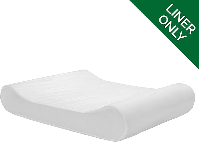 Furhaven Dog Bed Liner Water-Resistant Contour Luxe Lounger Foam Mattress Protector Cover - White, Giant