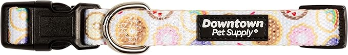 Downtown Pet Supply - Best & Fancy Dog Collar - Lightweight Adjustable with Quick Buckle & D-Ring - Hand Wash Safe - Donut - L - Large