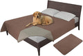 Easy-Going 100% Waterproof Dog Bed Cover, Non-Slip Pet Blanket for Furniture, Washable Couch Cover, Repleasement Sofa Cover (120X82 in,Brown)