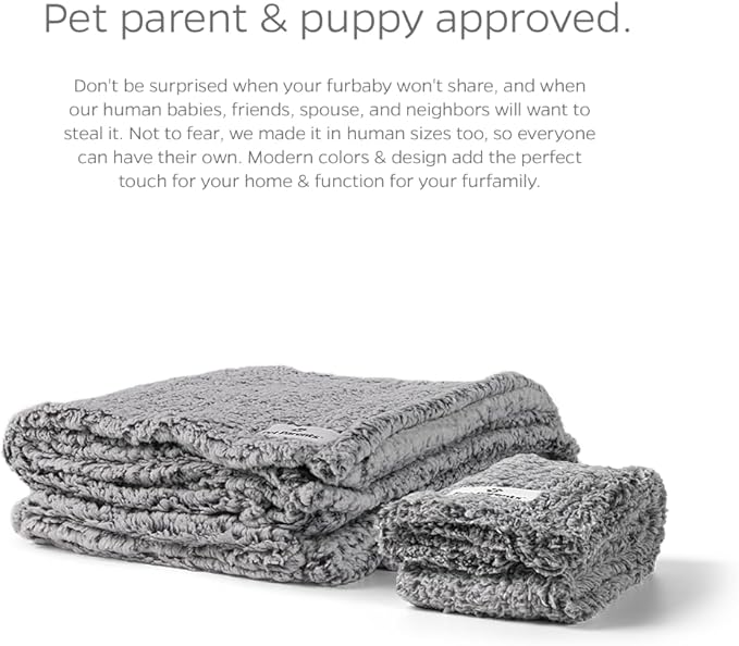 Pet Parents Premium Pet Blanket - Water Resistant, Perfect for Crates, Calming, Large, Medium, Small Dogs & Puppies - Color: Chocolate, Size: 32x40