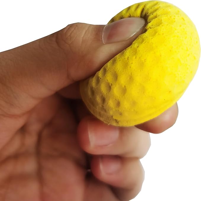 Cat Golf Balls for Indoor Kitten Toys - Interactive Sponge Foam Soccer Balls (Mixed)