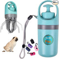 Pooper Scooper for Dog – Portable Dog Poop Holder with Waste Bag Pouch, Doggy Yard Trash Picker Upper, Small & Large Dogs Poop Scoop with Claw Pickup Tool, Travel Pet Accessories for Walking