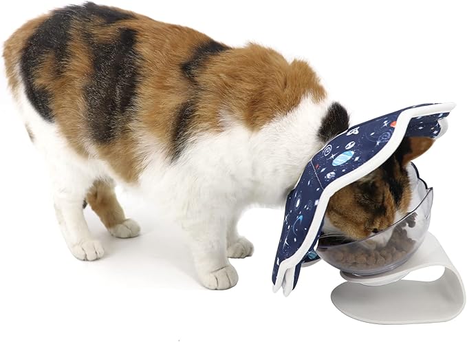 Soft Cat Cone, Adjustable Recovery Collar After Surgery to Prevent Licking Wound, Protective Cat Neck Cone, Comfortable Pet Elizabethan Collar for Cats Kittens and Puppies (M)